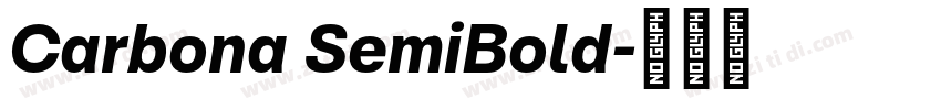 Carbona SemiBold字体转换